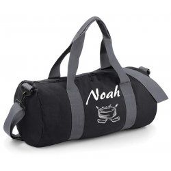 Sac polochon prénom + hockey 2