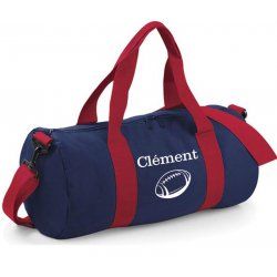 Sac polochon prénom + rugby