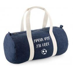 Sac polochon denim j'peux...