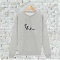 Sweat brodé teckel 2