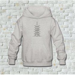 Sweat brodé tour japonaise 2