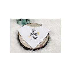 Bavoir bandana super papa 2