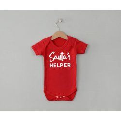 Body bébé Santa's helper - La folie du personnalisé 2