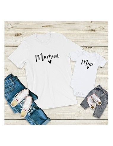Duo Maman-Mini t-shirt et body