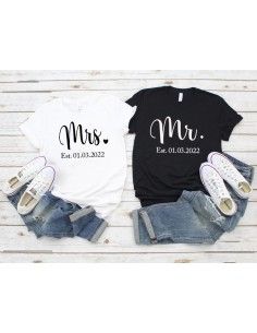 T-shirt couple Mrs & Mr 2