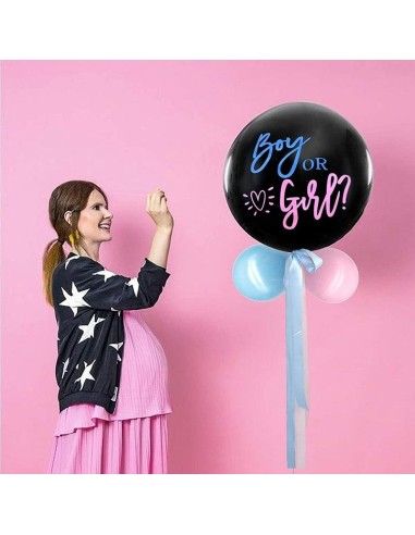 Ballon géant Boy or Girl avec confettis