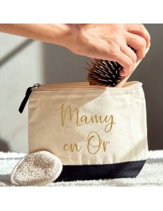 Trousse évasée mamy en or 2