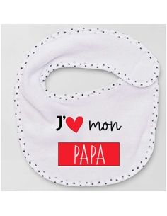 Bavoir j'aime mon papa
