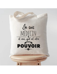 Tote bag je suis médecin