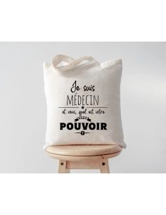 Tote bag je suis médecin 2