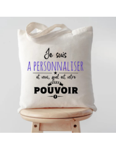 Tote bag super pouvoir à...