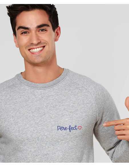 Sweat homme brodé père-fect - la folie du personnalisé