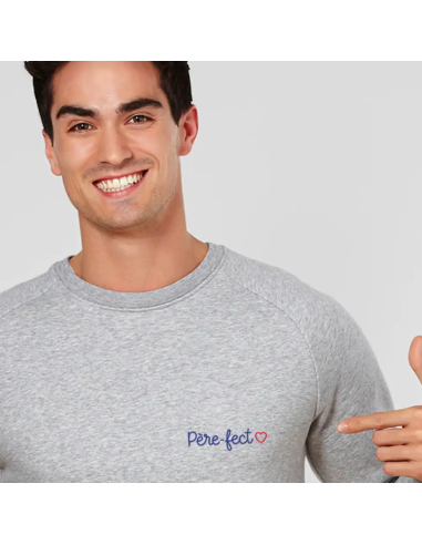 Sweat homme brodé père-fect - la folie du personnalisé