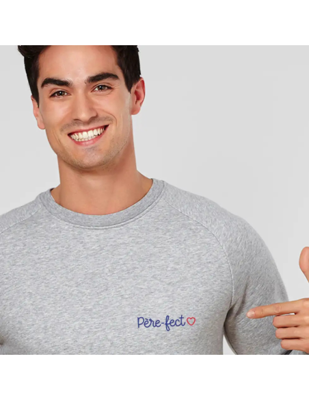 Sweat homme brodé père-fect - la folie du personnalisé