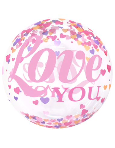 Ballon bulle love you - La folie du personnalisé