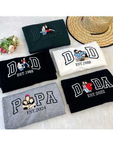 Sweat Dad ou Papa brodé avec votre...