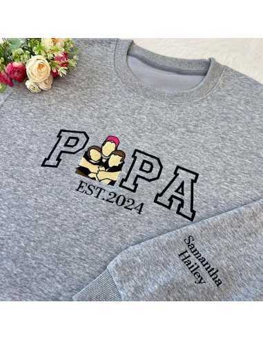 Sweat Dad ou Papa brodé avec votre...