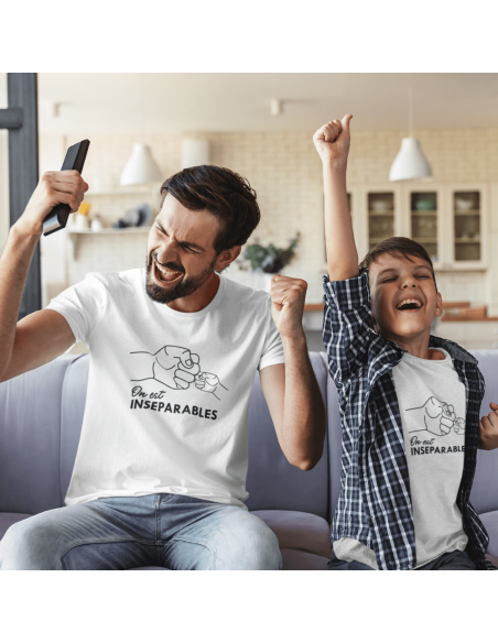 T-shirt Papa & enfant inséparables