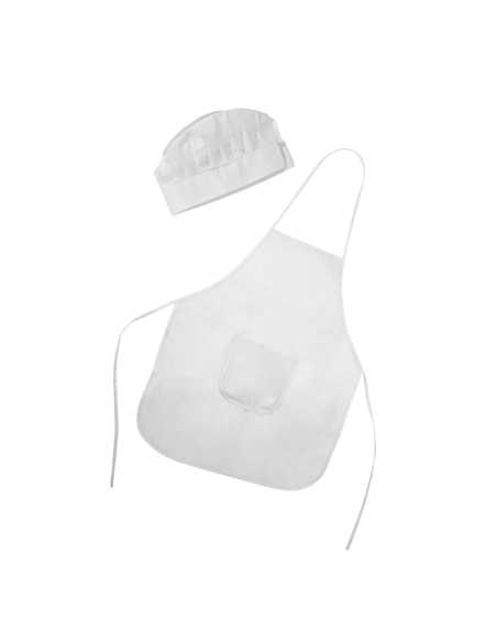 Kit toque et tablier de cuisine enfant personnalisé brodé