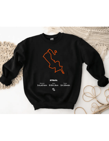 Votre performance Strava personnalisée sur sweat - La folie du personnalisé