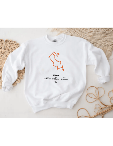 Votre performance Strava personnalisée sur sweat - La folie du personnalisé