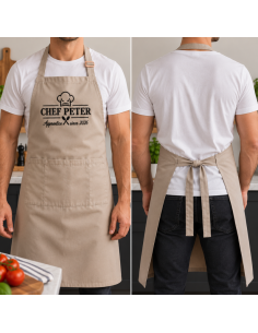 Tablier Chef + prénom « Since + année » – Brodé ou floqué 2
