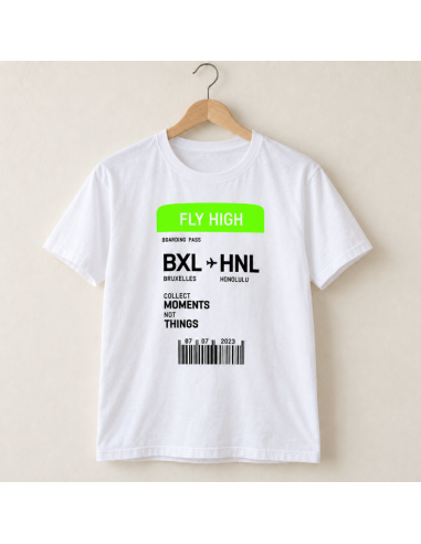 Boarding Pass T-Shirt - La folie du personnalisé