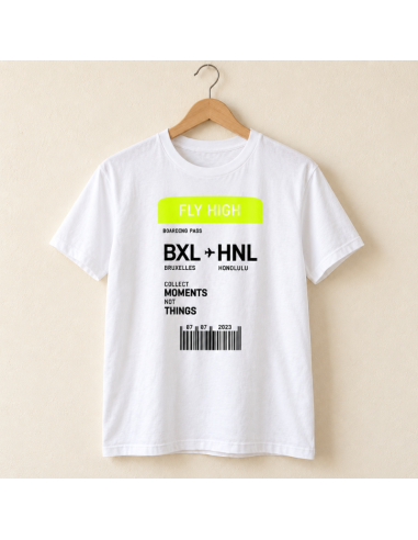 Boarding Pass T-Shirt - La folie du personnalisé
