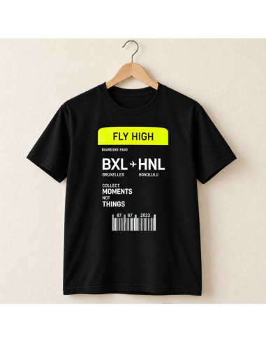 Boarding Pass T-Shirt - La folie du personnalisé