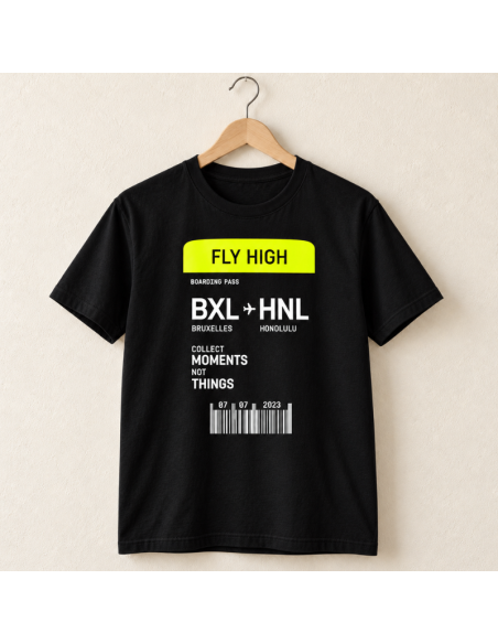 Boarding Pass T-Shirt - La folie du personnalisé