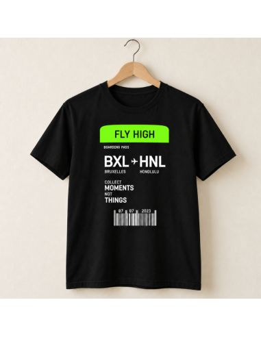Boarding Pass T-Shirt - La folie du personnalisé