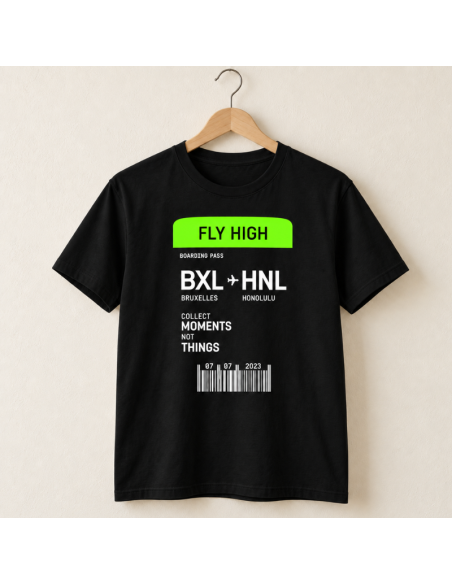 Boarding Pass T-Shirt - La folie du personnalisé