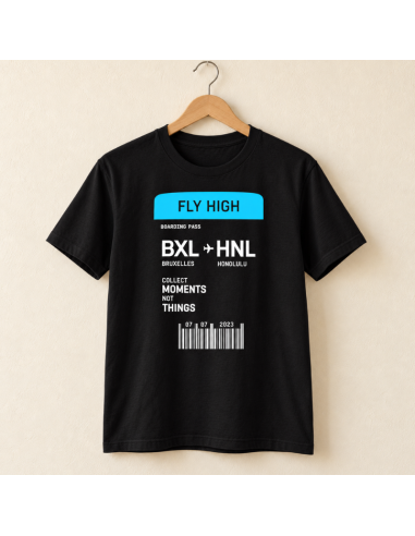 Boarding Pass T-Shirt - La folie du personnalisé