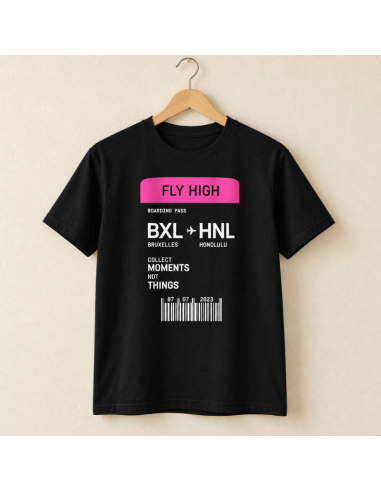Boarding Pass T-Shirt - La folie du personnalisé