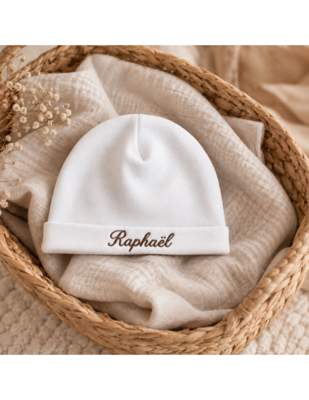 Bonnet de naissance prénom